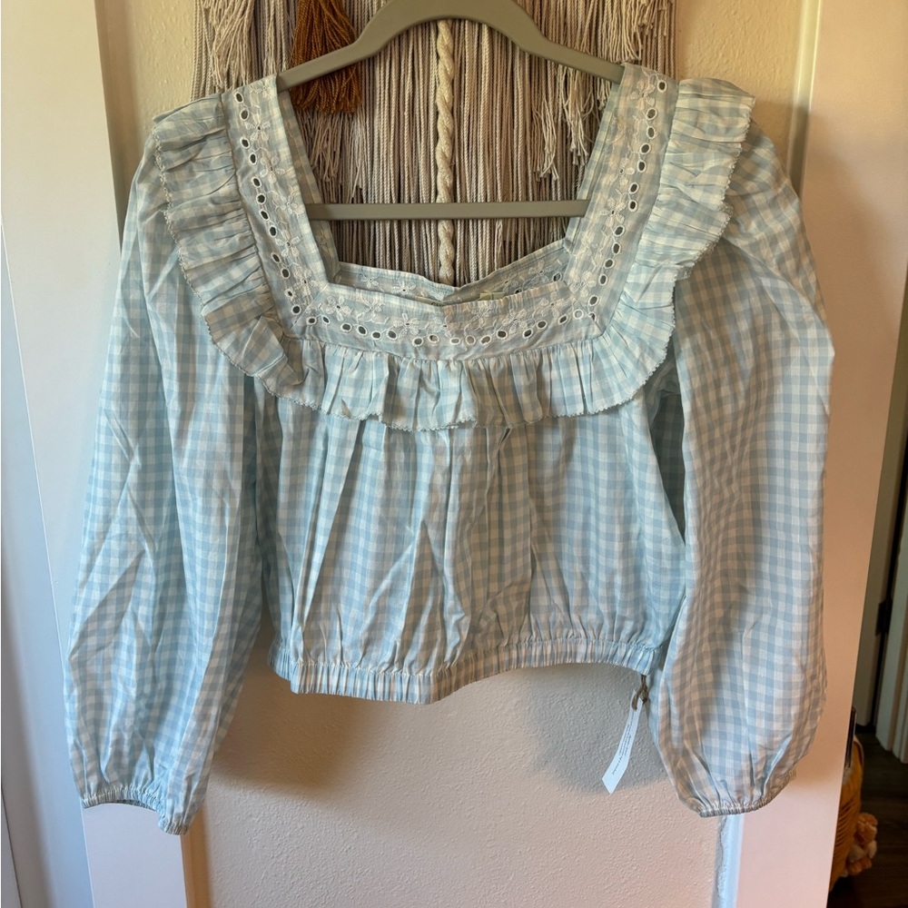 BWWT Christy Dawn crop blouse